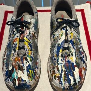 Prada Linea Rossa Multicolor Artistic Sneakers